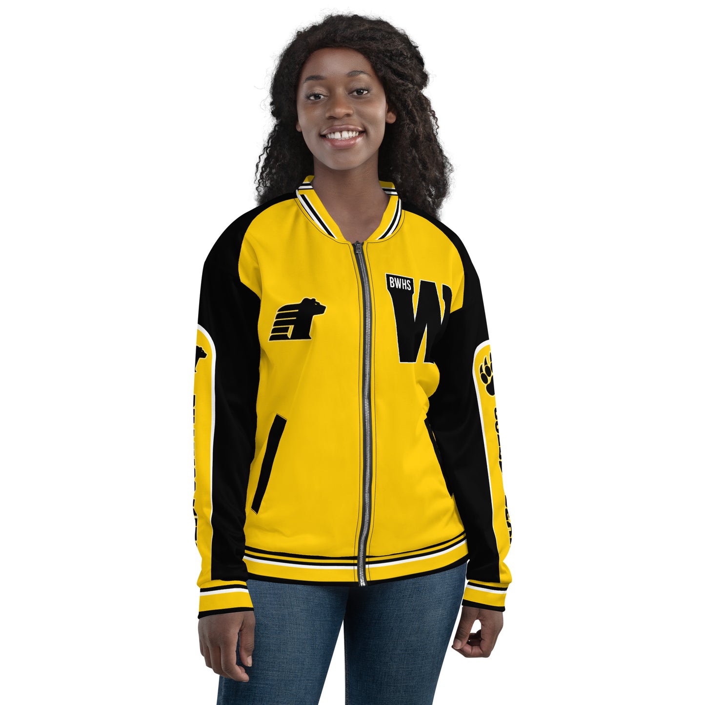 BWHS Unisex Bomber Jacket - Golden Bears