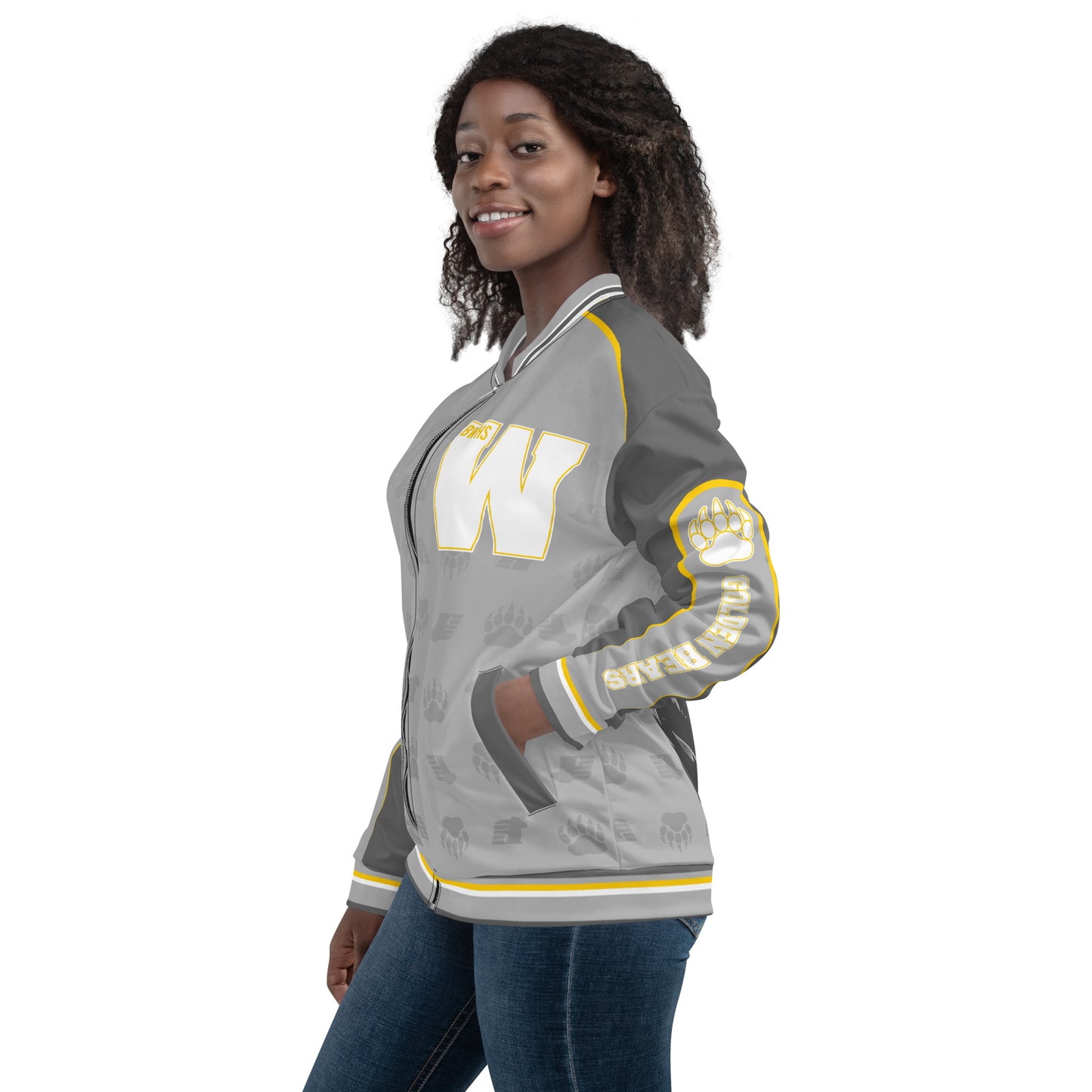 BWHS Unisex Bomber Jacket - Golden Bears
