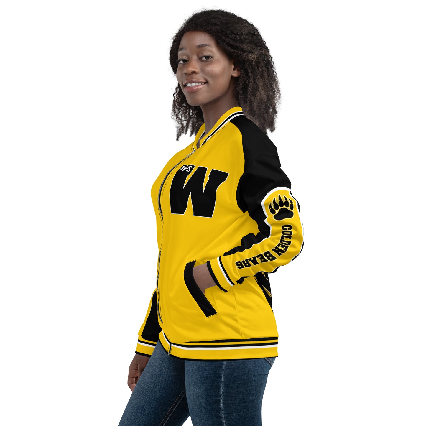 BWHS Unisex Bomber Jacket - Golden Bears