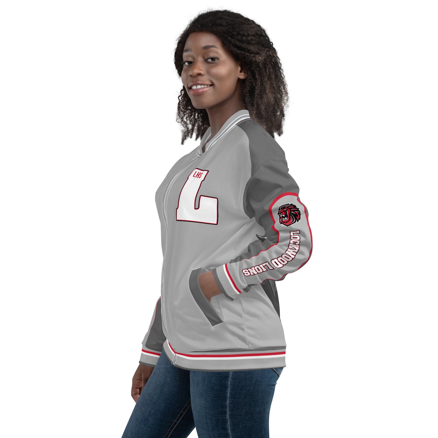 LHS Unisex Bomber Jacket - Lockwood Lions