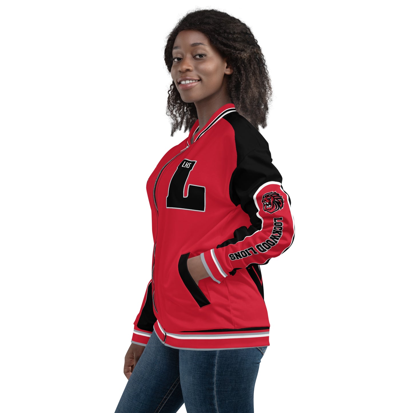 LHS Unisex Bomber Jacket - Lockwood Lions