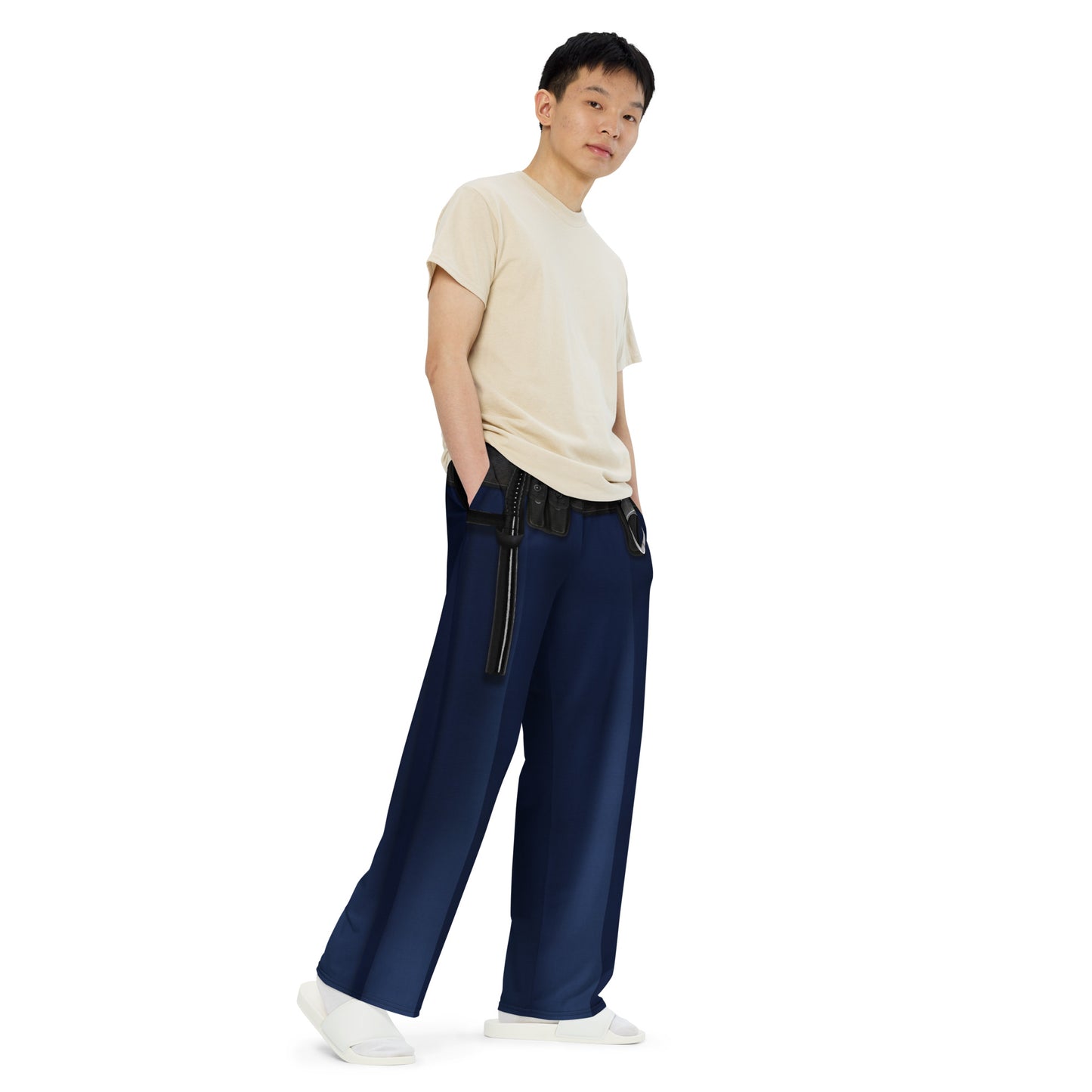 Pajamgeries All-over Print Wide-leg Pajama Pants - Officer Hotstuff