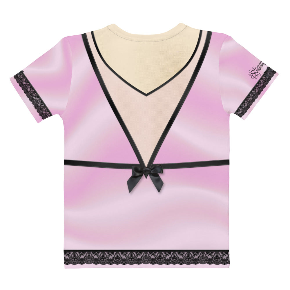 Pajamgeries Women's T-shirt - Pink and Black - Hanami