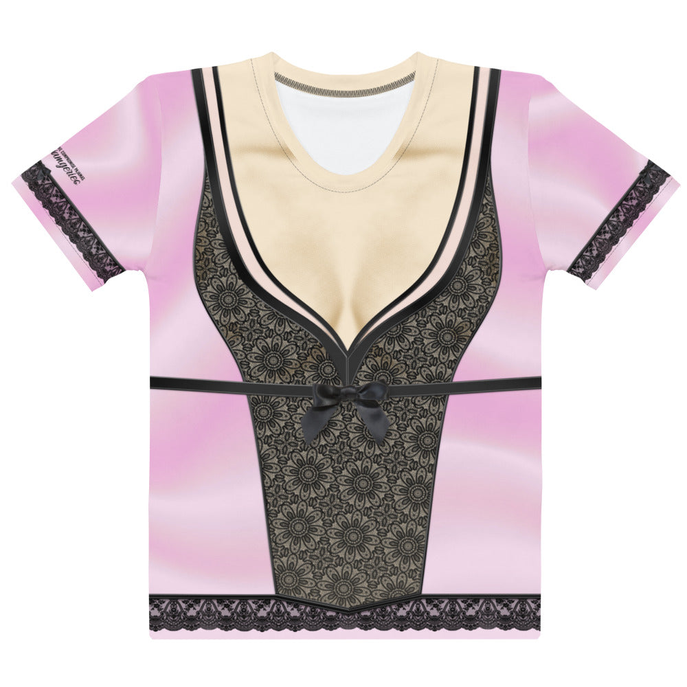 Pajamgeries Women's T-shirt - Pink and Black - Hanami