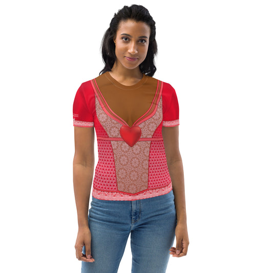 Pajamgeries Women's T-shirt - Valentine's - Canela