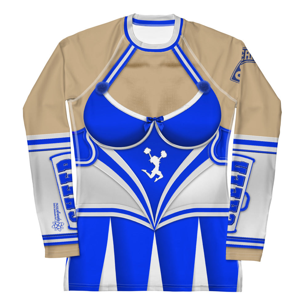 Pajamgeries Women's Rash Guard - Cheerleader - Mediterranean