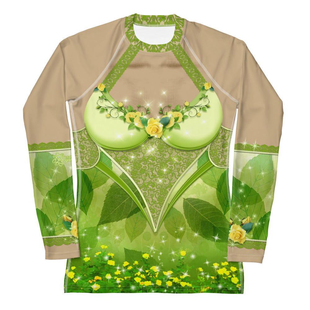 Pajamgeries Women's Rash Guard - Pixie - Mediterranean