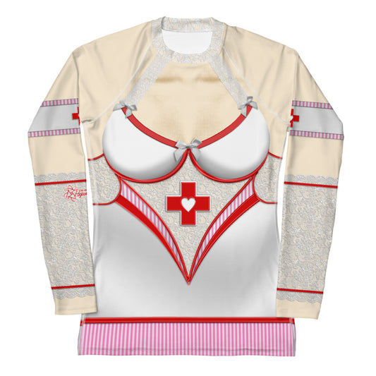 Pajamgeries Women's Rash Guard - Night Nurse - Hanami