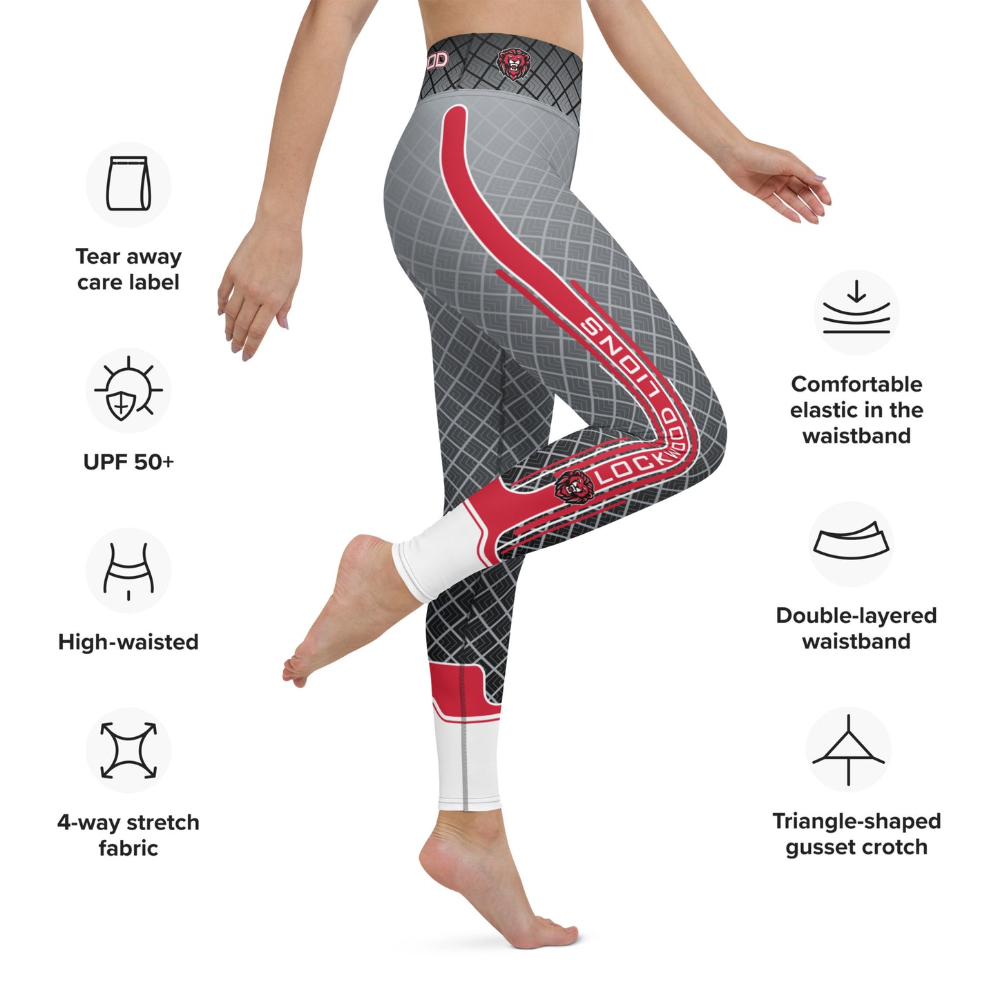LHS Yoga Leggings - Lockwood Lions