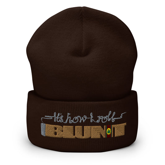 Blunt, It's How I Roll Cuffed Beanie