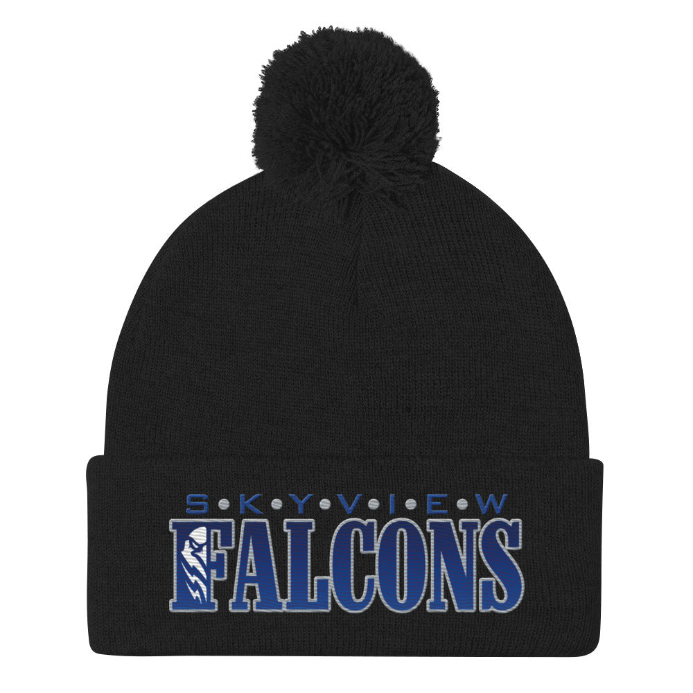 SHS Pom-Pom Beanie - Skyview Falcons