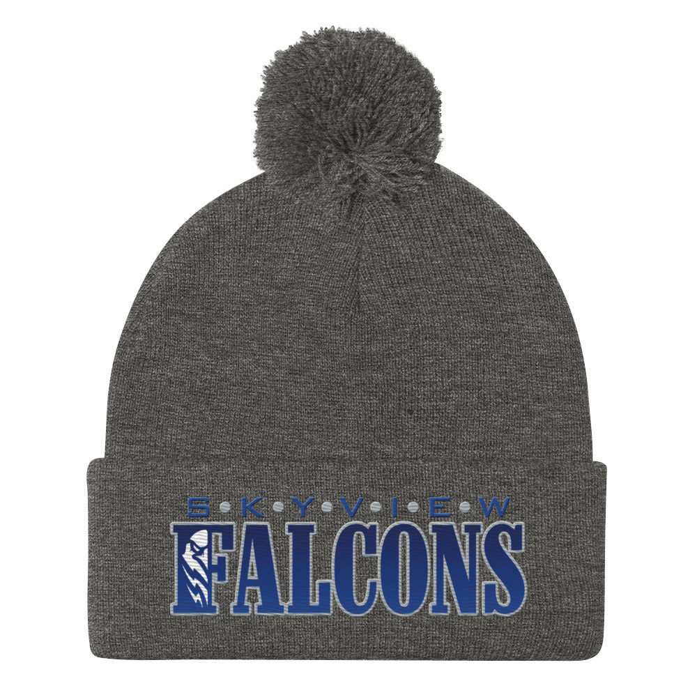 SHS Pom-Pom Beanie - Skyview Falcons