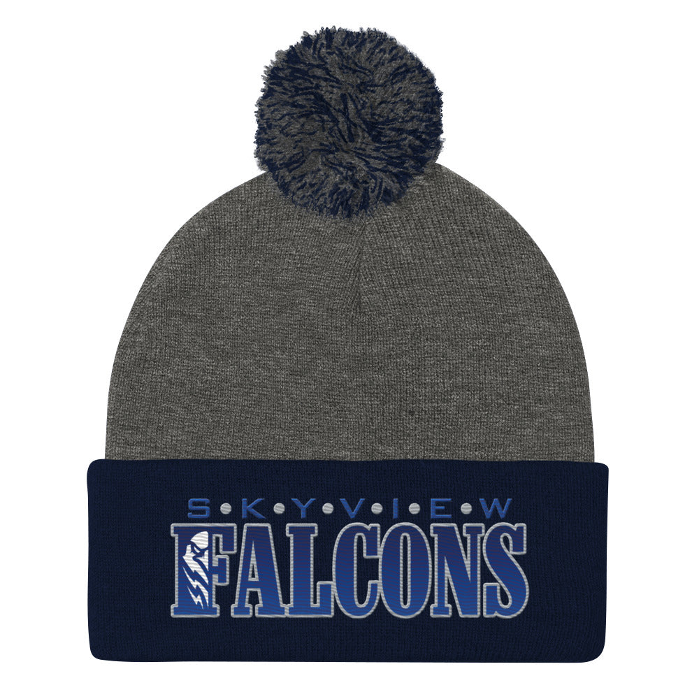 SHS Pom-Pom Beanie - Skyview Falcons