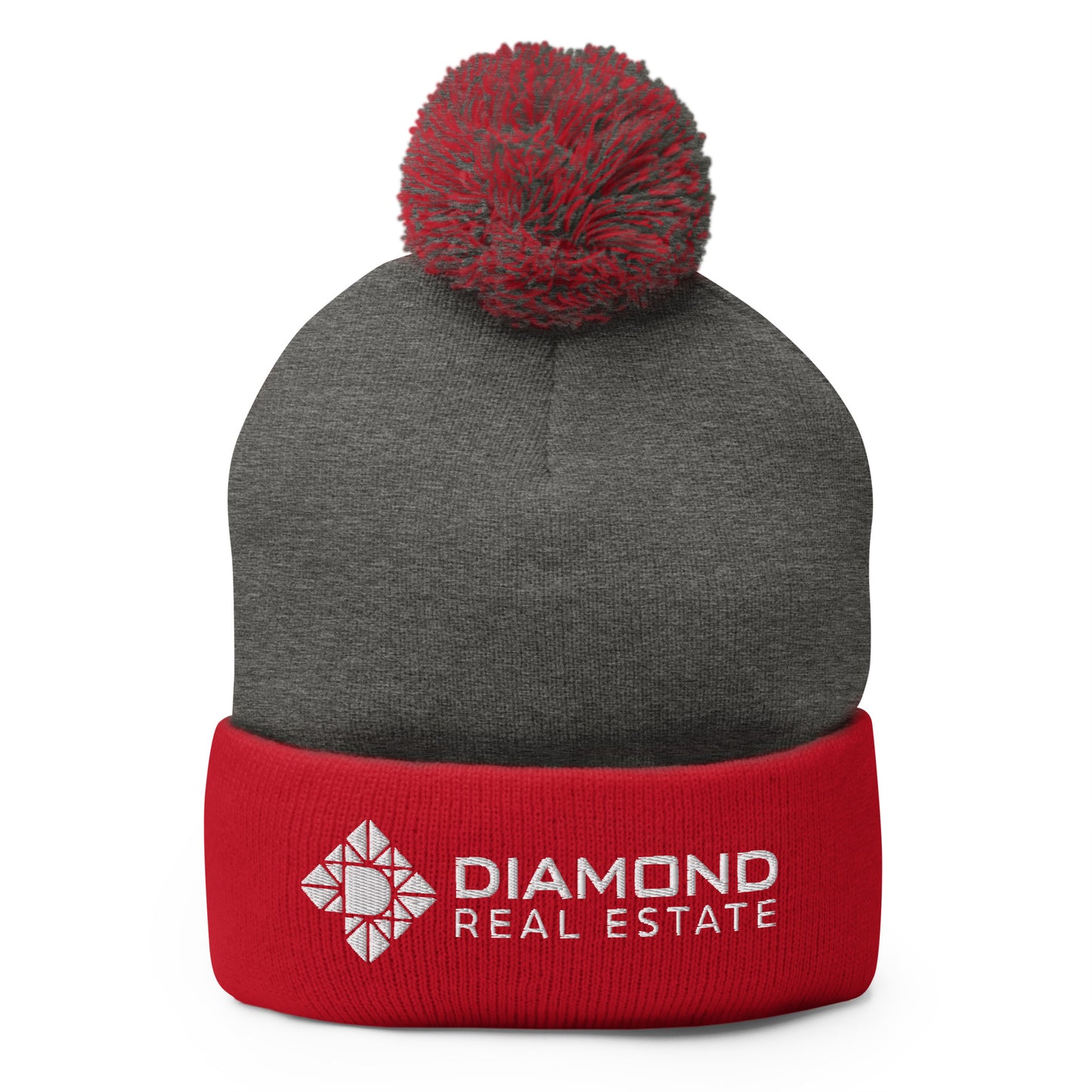 Diamond Real Estate Pom-Pom Beanie