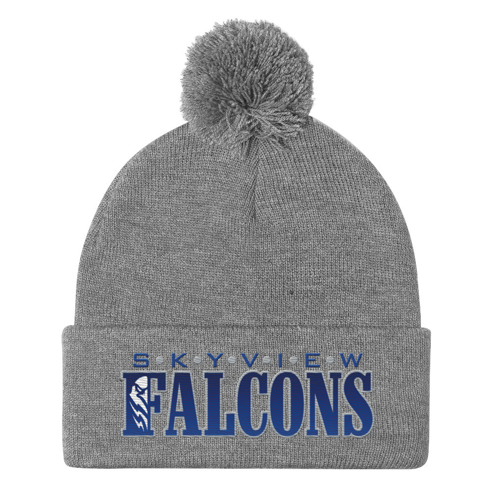 SHS Pom-Pom Beanie - Skyview Falcons