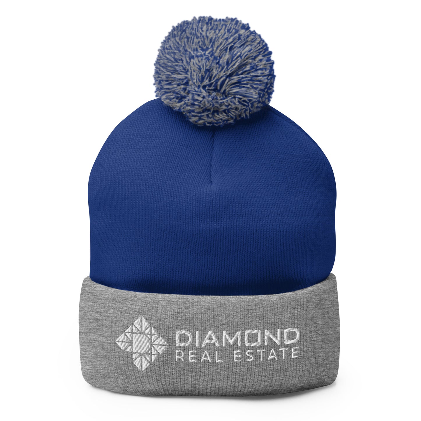 Diamond Real Estate Pom-Pom Beanie