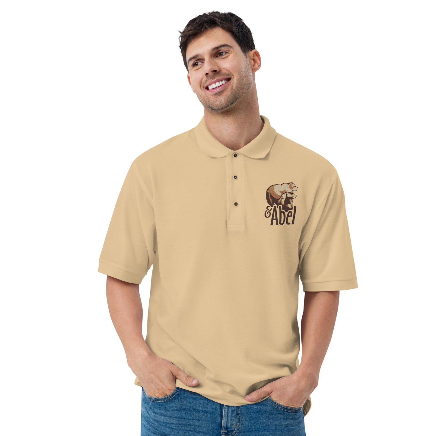 AndAbelArt Men's Premium Polo