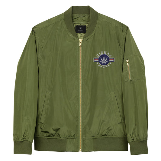 HIGHAF Top Green Premium Recycled Bomber Jacket