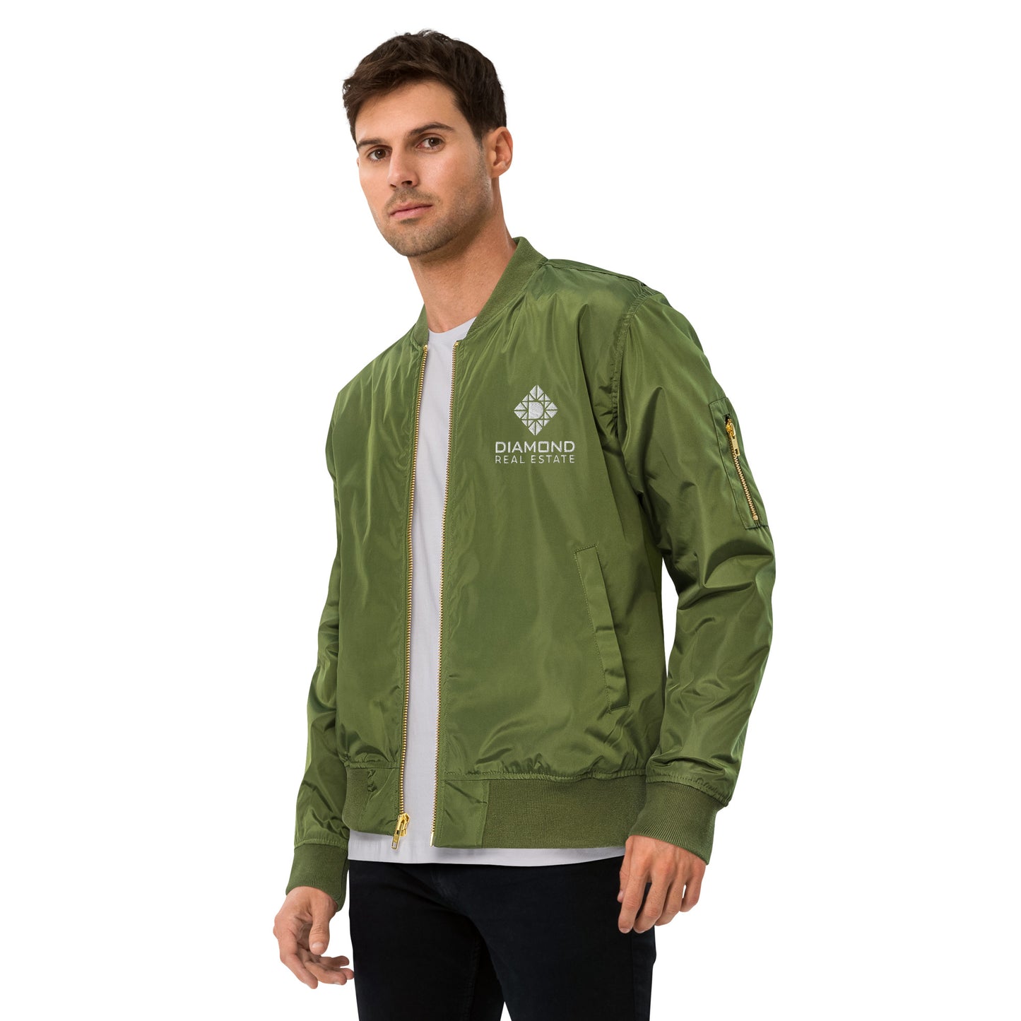 Diamond Real Estate Premium Recycled Bomber Jacket