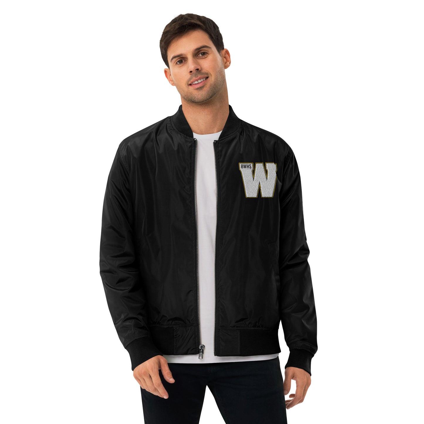 BWHS Premium Recycled Bomber Jacket - Golden Bears