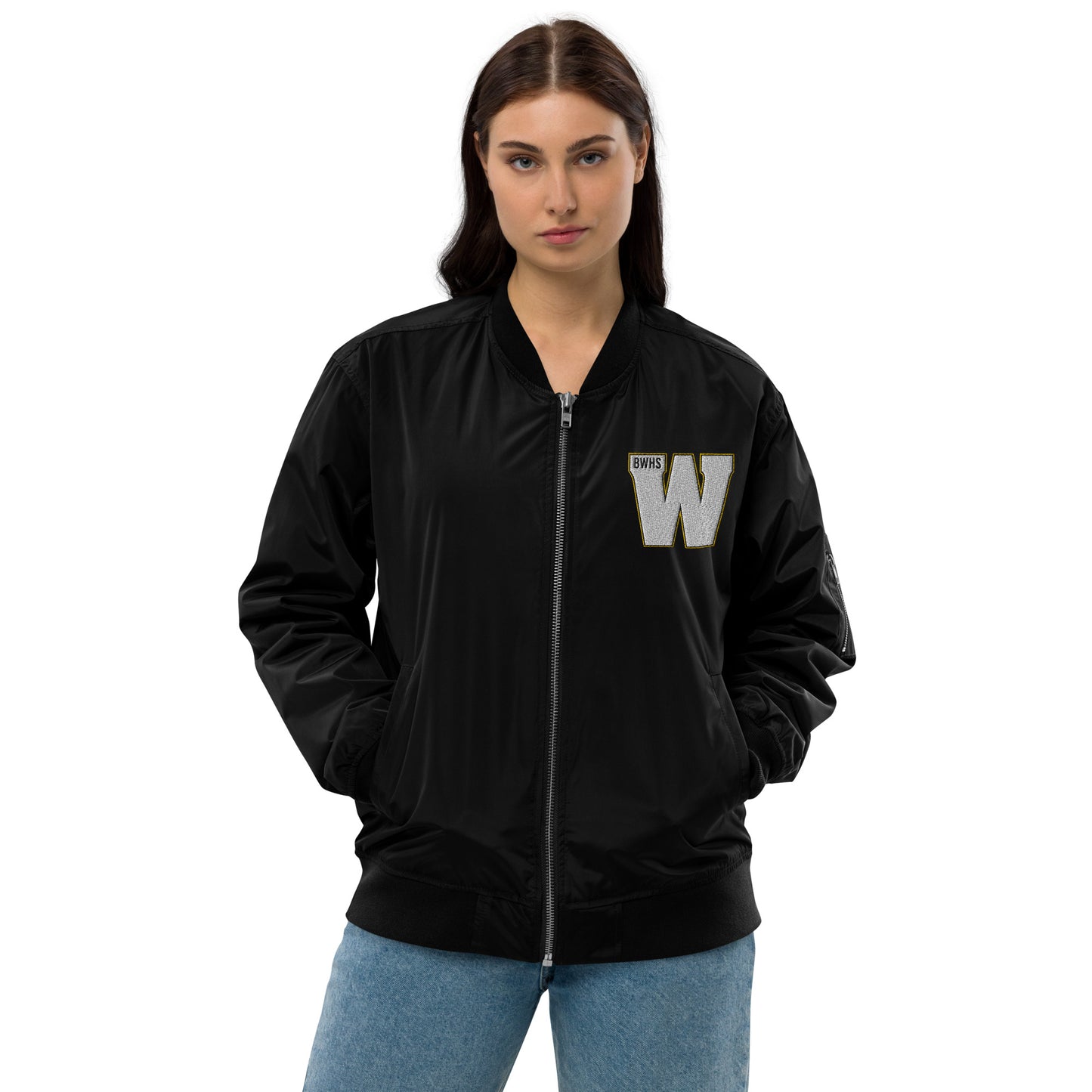 BWHS Premium Recycled Bomber Jacket - Golden Bears
